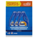 Dash Power Detersivo Liquido Lavatrice, Classico, 3x23 Lavaggi=69 Lavaggi 3x1035 ml